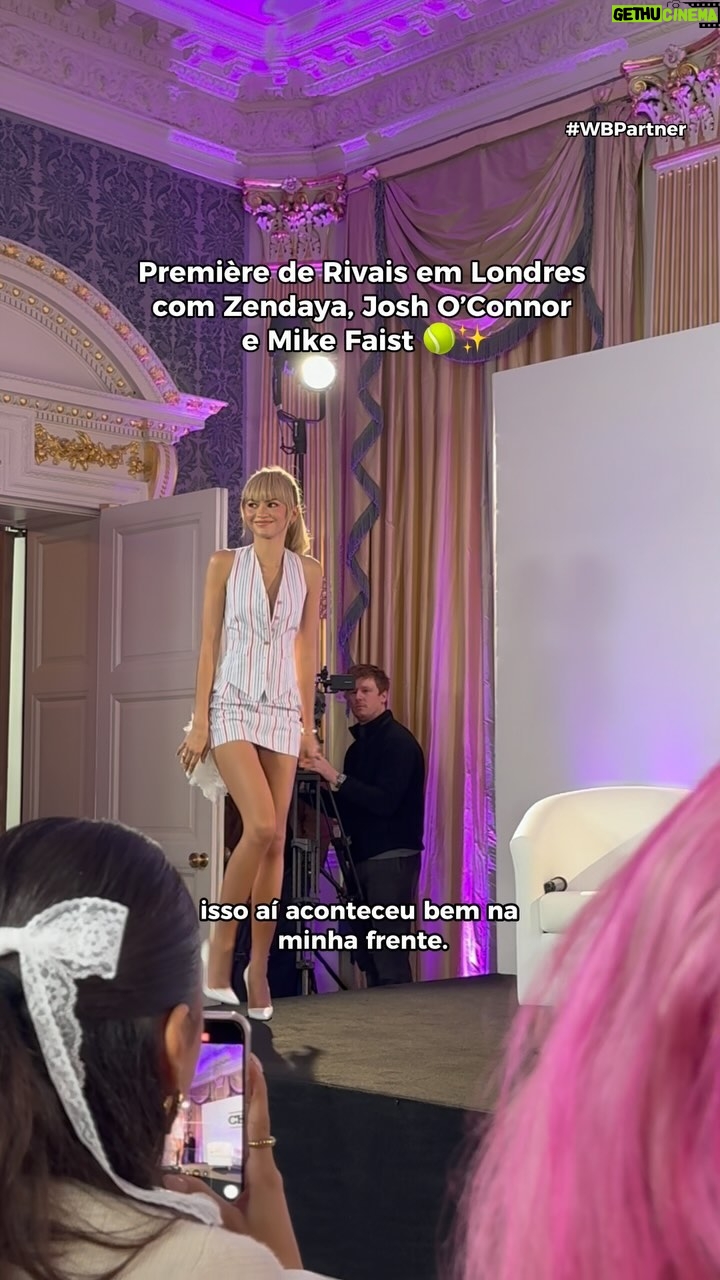 João Luiz Pedrosa Instagram - #WBPartner | RIVAIS 🎾 - A @wbpictures_br me convidou pra ir até Londres na Première de #RivaisFilme que está nos cinemas brasileiros. Em Rivais, #Zendaya #JoshOConnor e #MikeFaist interpretam Tashi, Patrick e Art, três jogadores de tênis que se conhecem desde a adolescência. O filme tem direção de #LucaGuadagnino e a própria Zendaya na produção. Muito obrigado @wbpictures_br pelo convite eu amei ser o correspondente brasileiro de vocês nessa viagem 🇧🇷 #RivaisFilme #ChallengersMovie @challengersmovie