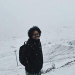 João Luiz Pedrosa Instagram - eu vi neve (achei gelado) 🏔️