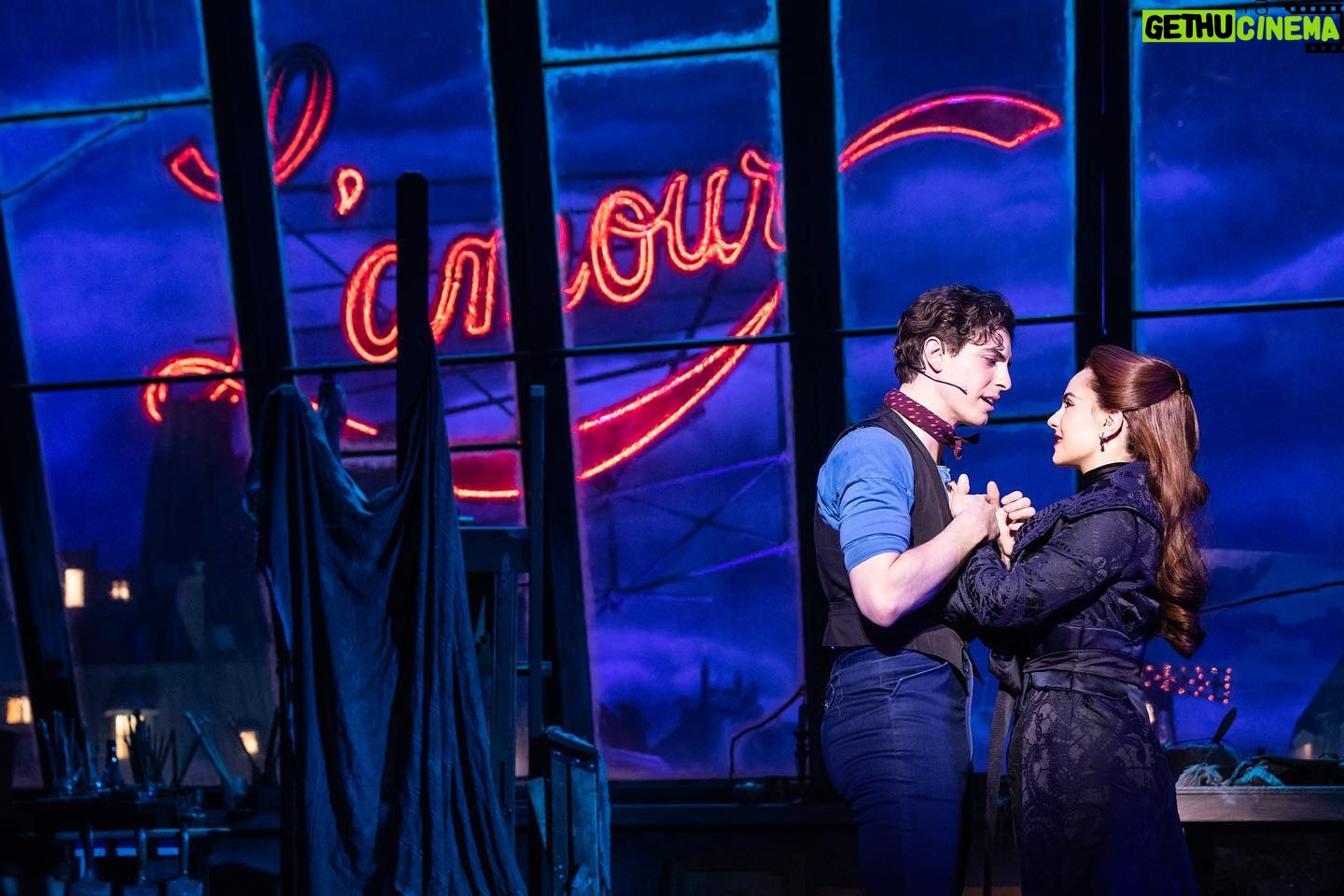 JoJo Instagram - A bit more ROUGE, yes ? Just officially extended my stay at @moulinrougebway for an additional 2 weeks (14 shows ❗️) @derek_klena and I will be taking our final bows as Satine and Christian on July 30th. Get your tickets 🎫 Obsessed with these onstage photos by @murphymade ❤️✨💎