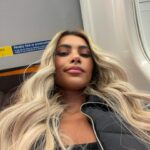 Joanna Chimonides Instagram – The face of someone who gets her hair done & has to walk in the rain.. 🤡