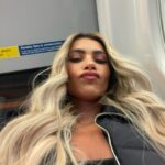 Joanna Chimonides Instagram – The face of someone who gets her hair done & has to walk in the rain.. 🤡