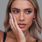 Joanna Chimonides Instagram - GRWM whilst I tell you 5 things I would have told my younger self in a relationship 💫🎀 Products used: @maccosmeticsuk ‘future flame’ eyeshadow pallet @fentybeauty Eaze Drop’ shade 13 @charlottetilbury ‘Pinkgasm’ @lorealparis ‘3 second setting mist’ @fentybeauty ‘Fussy 02’ gloss @hudabeautyshop ‘Banana bread’ @bobbibrownuk ‘walnut 8’ foundation stick @lorealparis ‘infaillible concealer 328.5’ @ilmakiage ‘Gimme more’ highlighter @maccosmeticsuk ‘extreme dimension’ mascara @lorealparis ‘infaillable grip : micro-fine brush eyeliner’ @maccosmeticsuk ‘spice’ lip liner