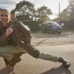 Jodie Comer Instagram - BTS @killingeve Our photographer @robertviglasky must have been telling me one of his hilarious jokes! (He has many) Ep 4 of @killingeve 8pm tonight on @bbcamerica