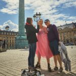 Jodie Comer Instagram - Episode 2 of @killingeve comes out today. @bbcamerica 8pm! #BTS Here I am in Paris with director Harry Bradbeer and our fabulous makeup designer Lucy Cain 💓 📸 Photo taken by darling @robertviglasky