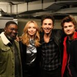 Jodie Comer Instagram - Guys...FREE GUY. FREE.GUY!!!! 👕💫 @vancityreynolds & @slevydirect are goddamn geniuses. This movie is full of pure joy, Im so excited for you all to see. It’s just what 2020 needs, a big warm hug and lots of belly laughs. As we gear up for press I just wanted to express my love for this bunch of legends and all they’ve achieved. Not forgetting @taikawaititi! Last picture is what you call the Shawn Levy effect. Coming to you DECEMBER 11th 💙 @freeguymovie