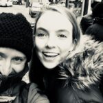 Jodie Comer Instagram - The fabulous @robertviglasky and I. Shooting on location in Romania for @killingeve. He’s my favourite darrrrrling! 📷