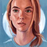 Jodie Comer Instagram - @runaway.artist | Wow wow wow wow 💙 @killingeve @bbcamerica