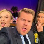 Jodie Comer Instagram - So much fun tonight on the @latelateshow with the one and only @j_corden & @daxshepard 😝🤘🏻Check it out on CBS @ at 12:37AM ET!
