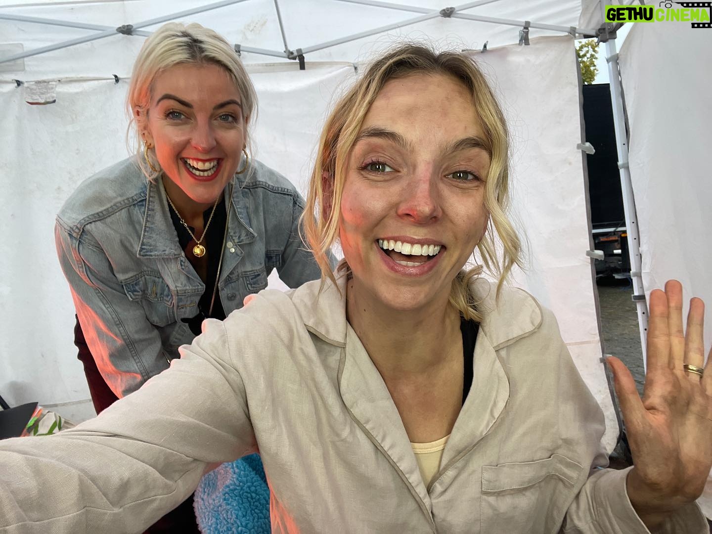 Jodie Comer Instagram - Our film #TheEndWeStartFrom is out in cinemas today! A special shout-out to @lizziemax for helping create the most deliciously epic booby doughnuts for our crew and to @mariedeehan for all of her beautiful work. 🌊 💞