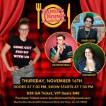 Jodie Sweetin Instagram - Tonight’s the Night! Thursday Nov 16 at 7:30PM You are cordially invited to: Family Dinner, the dinner party comedy show hosted by Jodie Sweetin (Full House/Fuller House, DWTS)! Every month Jodie leads a conversation based on a topical theme with a panel of comedians while they play games, exchange personal stories, and share a "delicious meal." The show runs more like a podcast, with conversation happening between everyone on stage while the audience acts as the “kids table.” Every month, this completely interactive show completely sells out so come get fed up with us while you still can! Tickets are available NOW at the link in bio, as always!