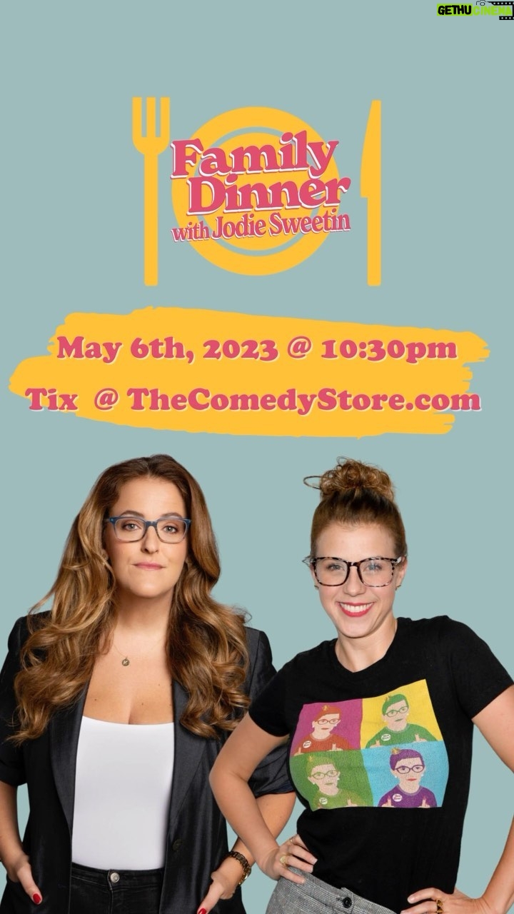 Jodie Sweetin Instagram - This Saturday, May 6th @ 10:30 pm join us in The Belly Room @TheComedyStore to have family dinner with the hilarious @karaklenk of the @thatsmesseduppod! Kara will be bringing something delicious to share along with laughs. You can buy tickets right now at TheComedyStore.com. There are ⚠️ 12 TICKETS LEFT ⚠️ so get your tickets today.