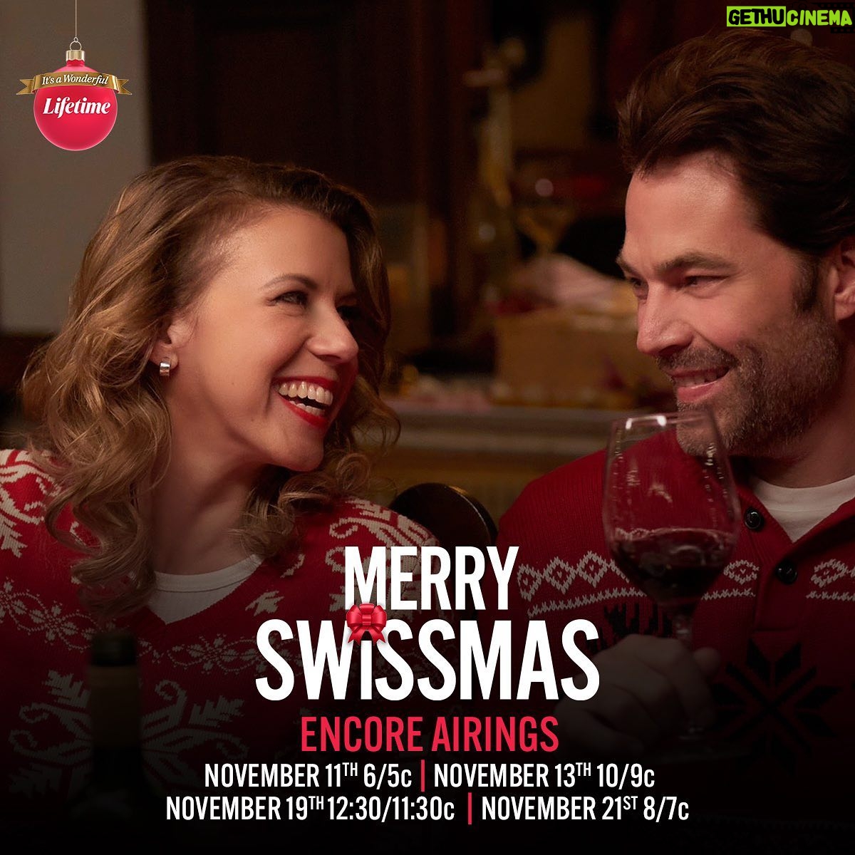 Jodie Sweetin Instagram - Did you miss Merry Swissmas on @lifetimetv? You’re in luck! They are re-airing it with FOUR encore presentations this month starting tonight. 🎄#MerrySwissmas @itsawonderfullifetime