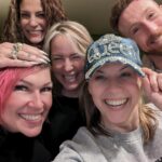Jodie Sweetin Instagram - This is what 41 looks like. For me. It looks like friends surprising you at your house when you can’t do dinner out. (Some of them who came directly from the AIRPORT and hadn’t even stopped at home yet, @jlsuiter69 , a hero, haha) It looks like too much dim sum, but somehow, never enough. It looks like @dollyparton sweatshirts (we’re bday twins. Beat thing EVER!!) It’s ridiculous bedazzled “Queen” hats (thanks to @theceliabehar for that) for your friends to take stupid pics in. It looks like starting your day with a sweet surprise of my fav coffee (from my amazing husband (❤️❤️ @mescalito70) first thing when i woke up, complete with a candle. It’s my girls ( @bozoiee and Bea!) being with me and spoiling “old lady mom” It’s laughing so hard you think you pulled a muscle. It’s staring out my window with @sabrinasee and Celia It’s delicious, homemade cake With Mom and Dad on FT so they can be there for the bday song. All of these things are just a small piece of the love and gratitude I have for my life. (Huge thanks to @brookcasey @theceliabehar @setonstyle @caitlinskybound @jlsuiter69 and of course, @mescalito70 and my girls and parents) Also… to whoever stole my @milkbarstore cake off the porch…im bummed, but you may have done me a favor. It woulda been my breakfast. 🎂 Thank you EVERYONE for all the bday love on here, it meant the world!! ❤️❤️❤️