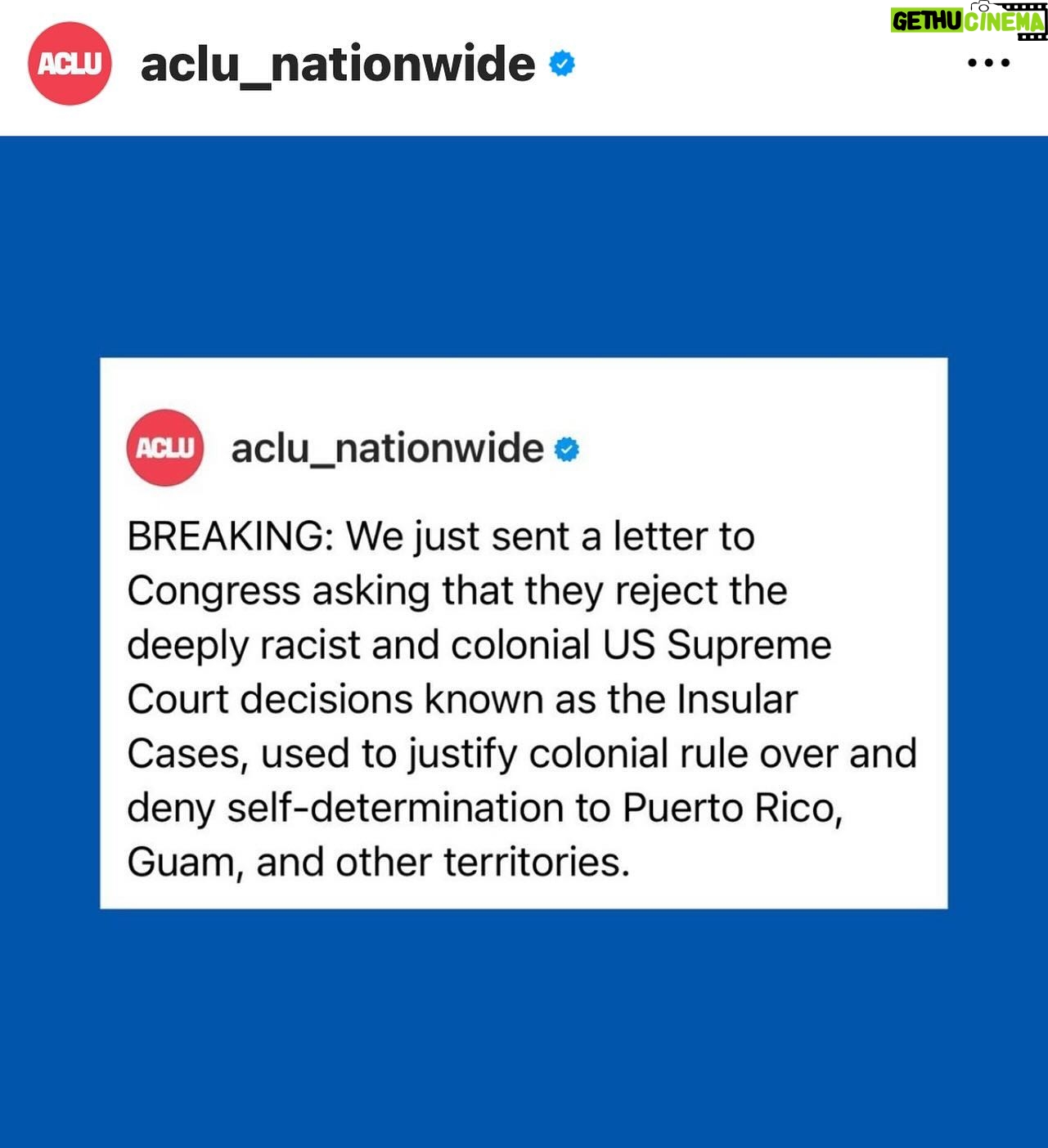 John Leguizamo Instagram - Donate to the @aclu_nationwide right away!