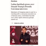 John Leguizamo Instagram – Univision has transgressed! With a maga vision of dealing with its election coverage instead of being impartial.  Read for Full explanation! @unitedtalent @creativeartistsagency @wme @a24 @thegershagency @leomessi @ocabrera13 @marcanthony @ederbez @sofiavergara @shakira @wbpictures @paramountpics @disney @latinorebels @latinousa @votolatino @wearemitu @latinovictoryus @nbclatino @latinovoices @hispanicheritage @hispanic.caucus @thehispanicstar @hispanicexecmag @ballethispanico @lin_manuel
