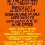 John Leguizamo Instagram - Posted @withregram • @votolatino 🚨Trump’s proposed immigration policies echo the dark history of Eisenhower’s “Operation Wetback” marked by mass forced deportation, racism, and brutality. Let’s dive deeper into the historical contexts of Trump’s plans. On the campaign trail, Trump has repeatedly alluded to an “Eisenhower model” approach to immigration if he wins office. Trump hopes to expand President Dwight D. Eisenhower’s anti-immigration campaign using inhumane strategies to carry out “the largest domestic deportation operation in American history.” Known as “Operation Wetback,” the 1954 enforcement operation led by Eisenhower used military-style tactics to remove Mexican immigrants, some of which were “Mexican-looking” American citizens, from their homes, sending them back to Mexico. Around 1.3 million people were affected by the brutal and armed forced deportation campaign, with some deportees dying due to inhumane transportation conditions that resembled an ‘eighteenth century slave ship.’ At the end of the program, some reports indicate the Immigration and Naturalization Service (INS) deported over one million Mexican “immigrants” nationwide, with 60 percent being U.S. citizens of Mexican descent. Trump’s commitment to implement a program as harsh as “Operation Wetback” should serve as a stark warning as he tells all other Americans that Latinos, the second-largest demographic group in the U.S., should be suspected and othered. Trump’s plans and statements aren’t new, but if Trump wins next year’s election, he intends to follow through. “As Trump and his MAGA supporters seek to remake our nation and our Constitution in his image, they will be coming out in full force to the ballot box a year from now. If they win, we can expect a police state that goes beyond Operation Wetback, creating a human tragedy on a historic scale and irreparably destroying our communities and permanently lowering our leadership and standing on the global stage.” -Voto Latino President @mariateresakumar #trump #immigration #homeishere #protectimmigrantfamilies