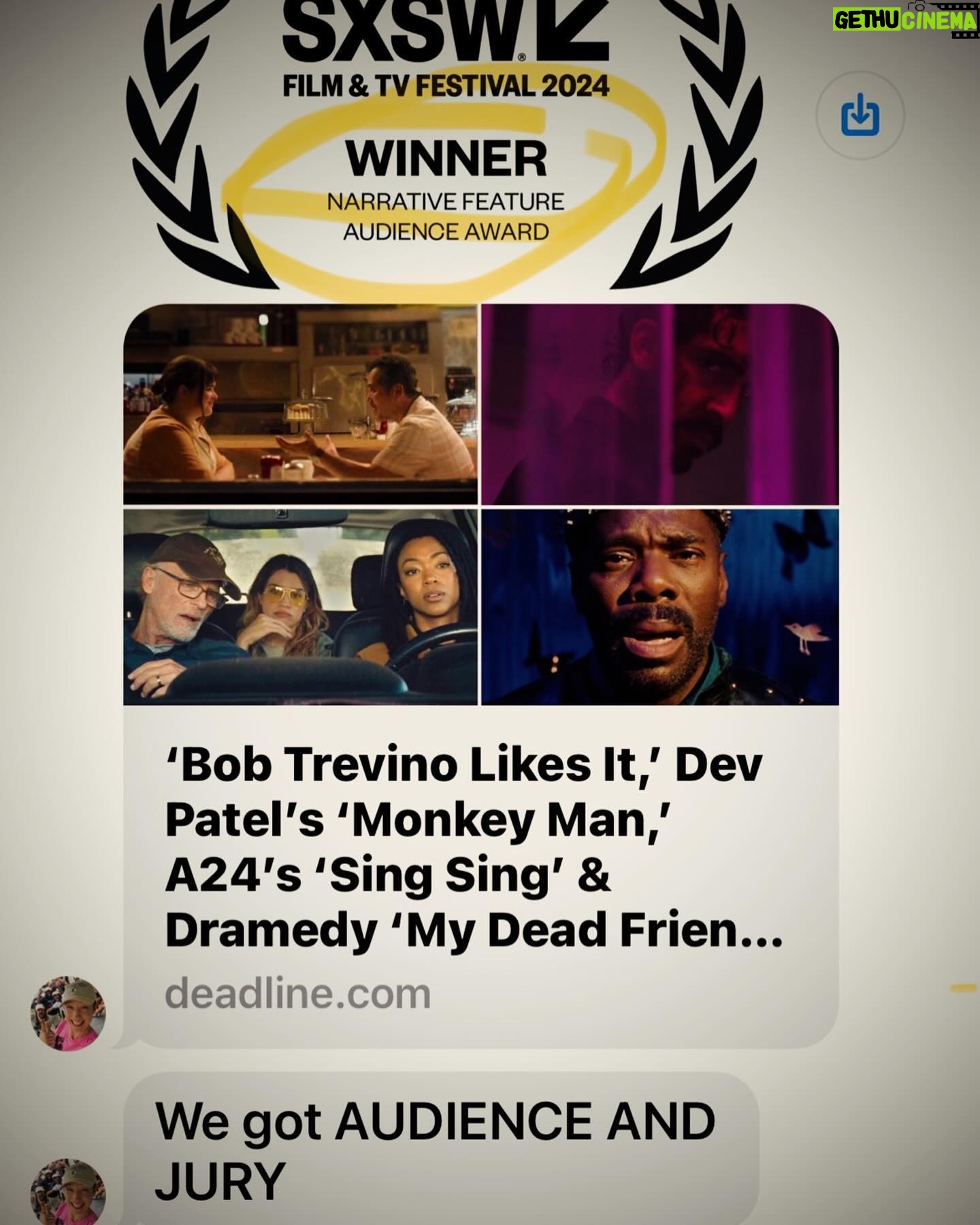 John Leguizamo Instagram - We got both jury and audience prizes at sxsw film festival! Sh*t! We are bad asses! #bobtrevinolikesit #sxsw