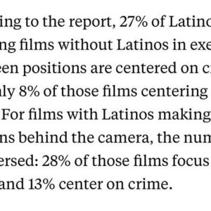 John Leguizamo Instagram - Super important story!! Latinos are underrepresented in Hollywood. So glad for major news organizations to finally talk about this, so we can start fixing it. Link in my story, please check it out