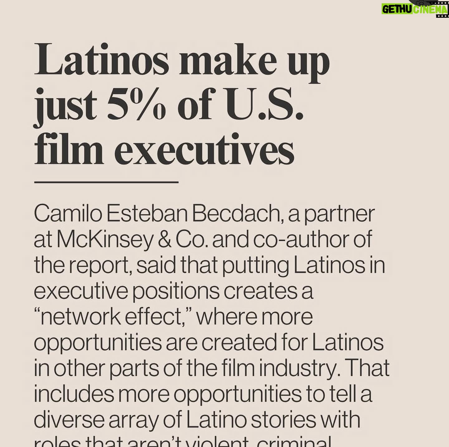 John Leguizamo Instagram - The facts on Latino representation! We need to get mad!! 😡
