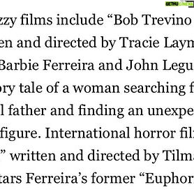 John Leguizamo Instagram - Hell yeah!! BOB TREVINO LIKES IT, my new film with @barbieferreira is going to @sxsw Can’t wait for y’all to see this fantastic indie flick written/directed by the inimitable @tracielaymonfilms