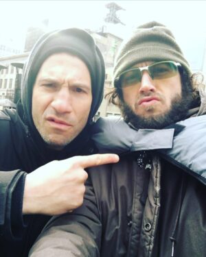 Jon Bernthal Instagram - Me and my friend Bone. Real One’s. Coming soon @ebonmossbachrach watch him on The Bear. He’s kinda got the acting thing licked.