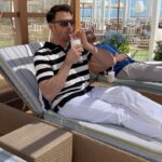 Jonathan Bennett Instagram - Currently in his Carnival Firenze godfather era! #Carnivalcruise #ChooseFun