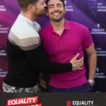 Jonathan Bennett Instagram - I’m a winner baby! It was so invigorating to be surrounded by the amazing tapestry of people at the Equality Awards last night for @eqca . Hearing about the work Equality California is doing for the LGBTQ community is humbling and inspiring. Thanks for this amazing honor of The Visibility Award, I don’t take it lightly. I know I was put on this earth to open the hearts and minds of people, through story telling. Visibility matters. I’m so inspired to keep pushing the needle forward by telling queer stories that people can relate to and be inspired by. And thanks to my ride or die @whatsupdanny for surprising me with the funniest heartfelt video during the show. You are my sis, sis. And thanks to my husband @jaymesv who puts up with my crazy brain of creativity when I wake up at 3 am and can get a story out of my brain, he lets me walk through the story beats and helps me flush it out so I can sleep. #teammate