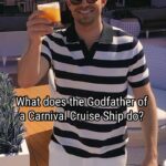 Jonathan Bennett Instagram - Got this question. A lot over the weekend. What does a @Carnival Godfather do? #CarnivalPartner     1.    He names and blesses the ship     2.    He cracks the champagne to bring a wave of good luck to the ship and crew     3.    He celebrates her arrival to the fleet     4.    He upholds Carnival’s values and brings the FUN! This is one of the coolest honors. I can’t believe I have a ship, Carnival Firenze!