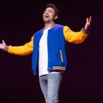 Jonathan Bennett Instagram - Performing on the New Amsterdam Broadway stage for Broadway Backwards was a moment I’ll never forget. Helping to raise over for 900k for @bcefa was an honor, and singing Cady Heron’s song Stupid with Love from Mean Girls the musical to cut outs of the OG Aaron Samuels was the most ridiculous fun time for me as an actor. So bonkers, so much money raised, so filled with joy. Thanks for letting me be a part of it! Photos @curtisbrownphotography and @rebeccajmichelson