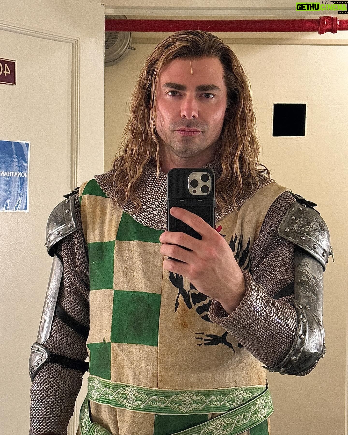 Jonathan Bennett - 14.6K Likes - Meet Sir Robin. Playing this character, so far has been such a healing journey for my life. Sure he’s the knight that’s afraid to fight, but he’s also the knight who loves music and dancing and most of all MUSICAL THEATER! For the first 15 years or so of my career I had to hide who I was, I had to walk into auditions and on sets and be the “straight hot guy” for the TV show or movie audition. Hide the thing I loved most in the world (musical theater) because if they knew I was listening to Wicked on the drive here, the producers might think I was gay, and then I won’t get the job.
8 nights a week, I stand on a Broadway stage at the St James theater and sing a song at the top of my lungs about how beautiful and magical BROADWAY is. This is so incredibly special and healing for my younger self, I feel like I’ve finally come home. There’s no place like home.
Come see @spamalotbway I’m in the show through April 21st!