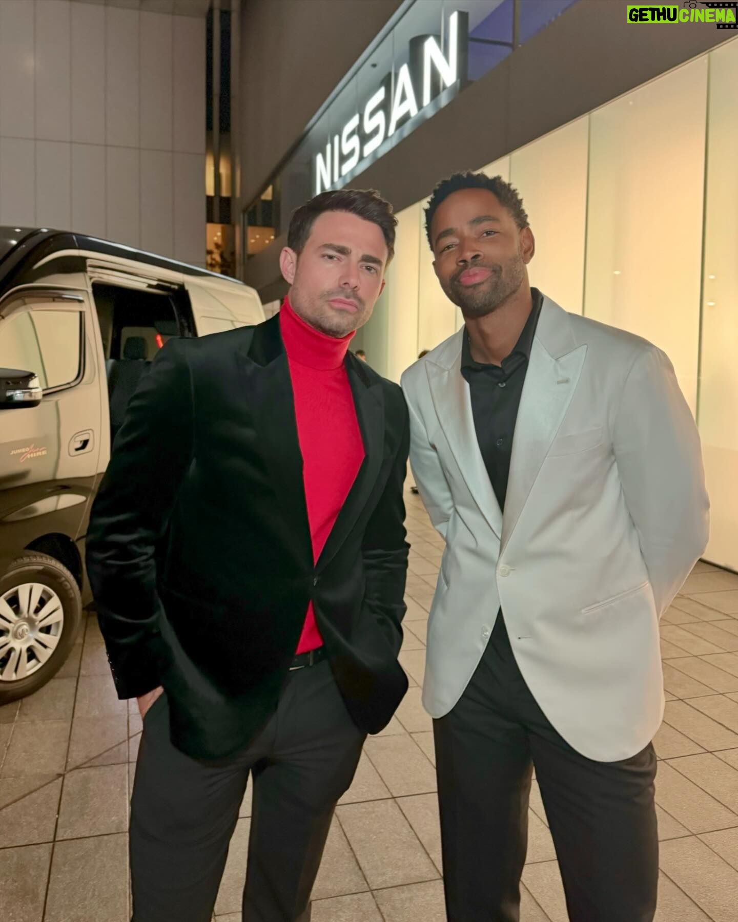 Jonathan Bennett Instagram - Celebrating 90 years of @nissanusa with @brielarson & @jayrellis in Tokyo! 90 years of daring to do what others won’t! I feel so inspired and happy to be part of the Nissan family. #NissanPartner