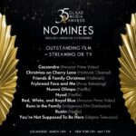 Jonathan Bennett Instagram – Congrats @hallmarkchannel and everyone who brought Christmas on Cherry Lane to life! Honored to be nominated for a @glaad award because representation MATTERS!