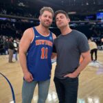 Jonathan Bennett Instagram - Took my husband to his first @nyknicks game last night. I think he’s starting to like it here.