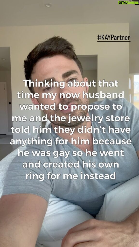 Jonathan Bennett Instagram - So proud of my husband and @kayjewelers #KAYPartner for creating something that is now not only part of our love story but also other LGBTQ couples stories who wear it as well. ‘Our Ring’ is exclusively at KAY.com! #EveryKiss