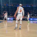Jonathan Bennett Instagram - Took my husband to his first @nyknicks game last night. I think he’s starting to like it here.