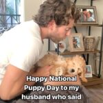 Jonathan Bennett Instagram - Uh huh…sure. #nationalpuppyday