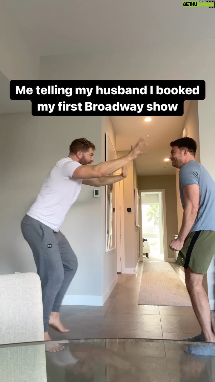 Jonathan Bennett - 98.9K Likes - Captured the moment of telling @jaymesv my dream came true. Now that I’m a week into @spamalotbway felt like a good time to share.
