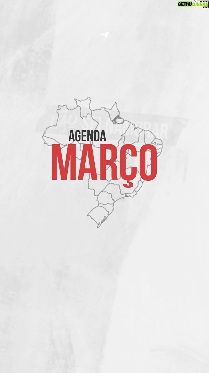Jonathan Nemer Instagram - Com vocês… a AGENDA DE MARÇO COMPLETA! Começamos em Curitiba, vamos para Goiânia, Brasilia e Anápolis, voltamos para fazer SP e SJC e encerramos com 2 shows no Rio: RJ e Duque de Caxias. Sua cidade está na lista? Então corra e garanta seu ingresso. Em Abril: Vitória e Salvador com vendas abertas.