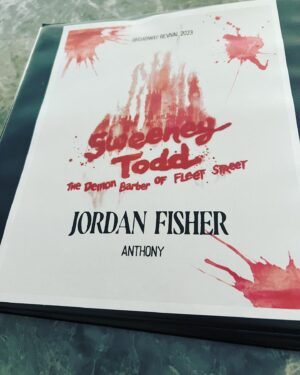 Jordan Fisher Instagram - obligatory binder photo - i wish y’all could experience the fun we’re having rebuilding this masterpiece. 😭 oh and y’all aren’t ready for how CRAZY this cast sounds