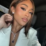 Jordyn Woods Instagram - It’s a blessing to be a blessing. Had a blast supporting the Dodgers Foundation at their annual Blue Diamond Gala. @dodgersfoundation 💎 The foundation supports the unhoused, education and healthcare for Angelenos.🤍