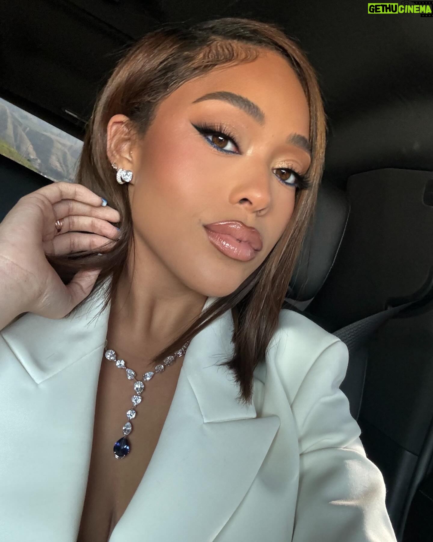 Jordyn Woods Instagram - Itโs a blessing to be a blessing. Had a blast supporting the Dodgers Foundation at their annual Blue Diamond Gala. @dodgersfoundation ๐ The foundation supports the unhoused, education and healthcare for Angelenos.๐ค