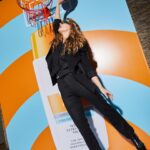 Josefina Montané Instagram – Descubriendo la protección solar avanzada con los mejores 🧡 @eucerincl 
Foto @titahost 
Vestuario @wendypozolondress