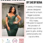 Joselyn Dumas Instagram - So for the love of style and passion to end #periodpoverty in Ghana, 15% of the limited #JoselynDumasCollection production cost & proceeds goes to provide #periodcups from @couldyoucup for girls and women to support the effort in ending period poverty, one cup at a time. 🛍️ORDER AT @the_shedollemporium Cc @joselyndumasfoundation @couldyoucup. Thank you all for your continued support. ❤️ Dress: @shebybena Make up: @lawrebabe_rebirth Hair: @cmhairbyhills Photography: @chocolate_shot_it #owambestyle #fashionforrelief #fashionforrelief #ghanawedding #owanbe #joselyndumas