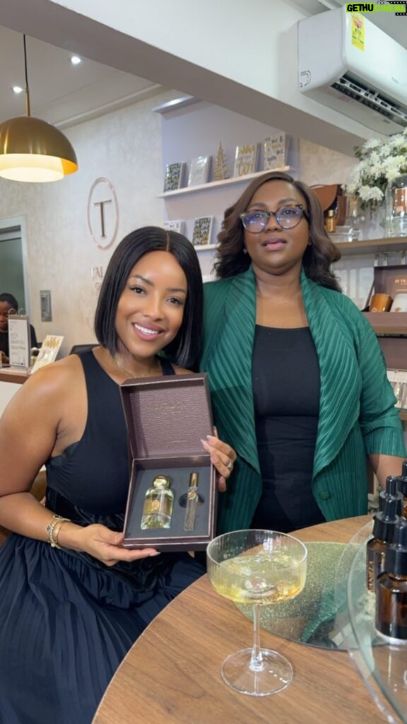 Joselyn Dumas Instagram - My dear Talata @bytalata this bespoke experience was nothing short of amazing, the only thing missing was my white lab coat☺️…cos i definitely felt like a sexy scientist yesterday.😉 Thank you for having me and for the lessons on picking scents and making perfumes. Y’all watch out there’s a net perfumer in town! My bespoke perfume was a hit if I do say so myself Absolutely love what I created!!! I’ll be back again! ❤️ @ambiencebytalata 💞
