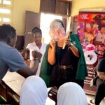 Joselyn Dumas Instagram - Had an utterly incredible time at Dansoman A Cluster of Schools with Tunga Islamic JHS speaking to the students on #MenstrualHygiene, the benefits and how to use #SanitaryCups during Menstrual Cycle, thanks to @couldyoucup ❤️ A collaboration powered by the @joselyndumasfoundation @couldyoucup and @hopeforafricainc