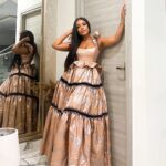 Joselyn Dumas Instagram – T.G.I.F 🤎 🏆 Princess Joselyn of God’s Kingdom, First of her name, Apple🍏of His eye,Minder of her business…GUYS let’s keep the chain going….😂

Outfit by : @melangebypistis @pistisgh