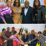 Joselyn Dumas Instagram – Thrilled to have IBOM AIR join the ties that bind Ghana & Nigeria and to foster development across both countries in trade and more. Thanks to Akwa Ibom State for championing this and Congratulations!! @ibomairlines 💐🧡💚 AKWAABA -Welcome to Ghana 🇬🇭. FLY IBOM AIR

Outfit: @duabaserwa thanks for this stunning outfit 👌🏾❤️
Make-Up: @denni_makeover 😘
Hair: @oh_my_hairr 
Photography: @manuelphotography_official