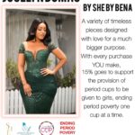 Joselyn Dumas Instagram – Excited 😍 to announce a collaboration with one of my favorite designers @shebybena for the #JoselynDumasCollection 💝very excited about this as 15% of the cost of purchase and production goes to support the provision of PeriodCups to end #periodpoverty in Ghana one cup at a time. ❤️
Cc @joselyndumasfoundation @couldyoucup. Thank you all for your continued support. ❤️
Dress: @shebybena 
Make up: @lawrebabe_rebirth 
Hair: @cmhairbyhills 
Photography: @chocolate_shot_it