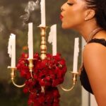 Joselyn Dumas Instagram - Table with my date all set😉 Guess who my date is ? 🥰😜…Arrangements put together by @orchideaflowers Thank You!❤️ Video beautifully shot by @bahsoun