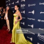 Josie Totah Instagram - wearing custom @bachmai at last nights @glaad awards. so proud of our entire cast and crew and thankful for the special night💖 Styling: @itsamandalim Mua: @artistrybystephen_ Hair: @rickymotahair Personal 📸: @michaelstewartofficial Asst style: @wifeymyass.